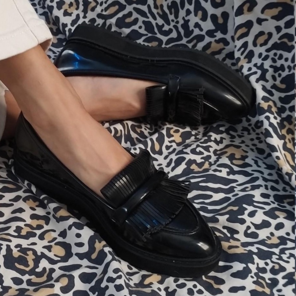 Mini Platform Patent Leather Loafer